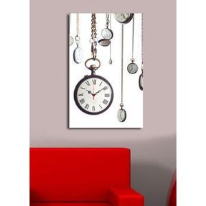 Tablou decorativ cu ceas Clock Art, 228CLA1694, Multicolor imagine