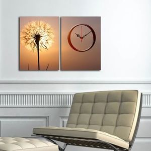 Tablou decorativ cu ceas Clockity, 248CTY1664, Multicolor imagine