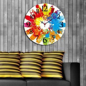 Ceas decorativ de perete Home Art, 238HMA3104, Multicolor imagine