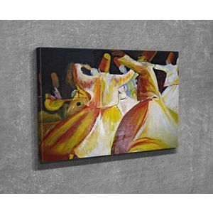 Tablou decorativ pe panza Symphony, 762SYM1287, Multicolor imagine