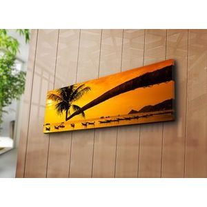 Tablou decorativ pe panza Horizon, 237HRZ1260, 30 x 90 cm, Multicolor imagine