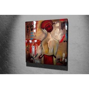 Tablou decorativ pe panza Majestic, 257MJS1250, 45 x 45 cm, Multicolor imagine