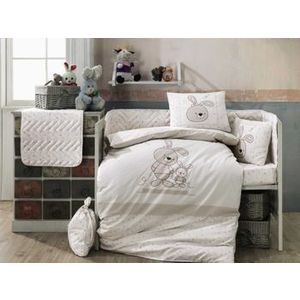 Set lenjerie de pat pentru copii, Hobby, bumbac ranforce, 100 x 150 cm, 113HBY0060, Gri imagine