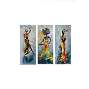 Tablou decorativ Marvellous, 3 piese, 70 x 50 cm, 537MRV5135, MDF, Multicolor imagine