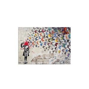 Tablou decorativ canvas Barnes, 70 x 100 cm, 966BRS1203, bumbac/poliester, Multicolor imagine