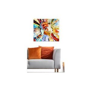 Tablou decorativ, Bianca, 553BNC1124, 3 piese, MDF, 70 x 50 cm, Multicolor imagine