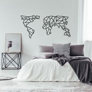 Decoratiune pentru perete, Ocean, metal 100 procente, 120 x 58 cm, 874OCN1062, Negru imagine