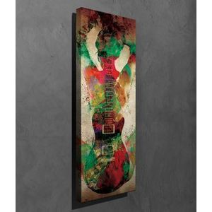 Tablou decorativ, Vega, Canvas 100 procente, lemn 100 procente, 30 x 80 cm, 265VGA1145, Multicolor imagine