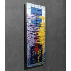 Tablou decorativ, Vega, Canvas 100 procente, lemn 100 procente, 30 x 80 cm, 265VGA1225, Multicolor imagine