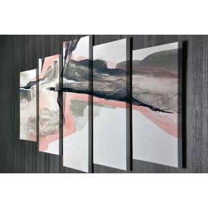 Tablou decorativ, Vega, Canvas 100 procente, lemn 100 procente, 2 piese, 105 x 70 cm, 265VGA1171, Multicolor imagine
