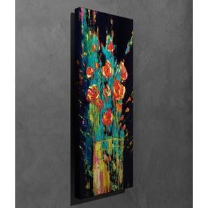 Tablou decorativ, Vega, Canvas 100 procente, lemn 100 procente, 30 x 80 cm, 265VGA1226, Multicolor imagine