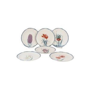 Serviciu masa, 6 piese Keramika, ceramica, 25x25x3.7 cm, Multicolor imagine