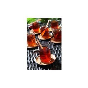 Set 18 piese ceai Rowe, 200 ml, 196RWE6109, sticla borosilicata, Bej imagine