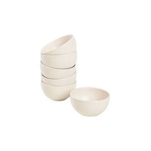 Set 6 boluri Keramika, 8 cm, 275KRM1747, ceramica, Crem imagine