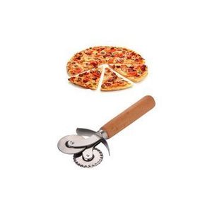 Feliator pizza Rowe, 15 x 7 cm, 196RWE3704, otel/lemn, Gri-bej imagine