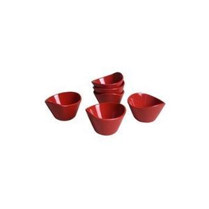 Set 6 boluri Keramika, 200 ml, 275KRM1199, ceramica, Rosu cardinal imagine