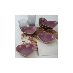 Set 6 boluri Keramika, 14 cm, 275KRM1674, ceramica, Violet cardinal imagine