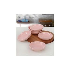 Set 6 boluri pentru sos Keramika, 13 x 13 x 3.3 cm, 275KRM1462, ceramica, Roz pal imagine