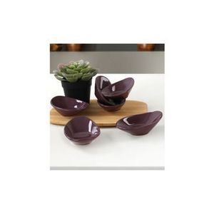 Set 6 boluri pentru sos Keramika, 12 x 7.9 x 3 cm, 275KRM1480, ceramica, Violet cardinal imagine