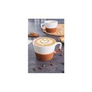 Cana cafea Doreline, 330 ml, 612DRL1103, ceramica, Alb-maro imagine