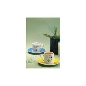 Set 4 piese cafea Kutahya Porselen, 90 ml, 710KTP3281, portelan, Multicolor imagine