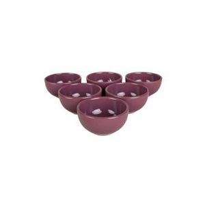Set 6 boluri Keramika, 110 ml, 275KRM1138, ceramica, Violet cardinal imagine