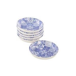 Set 6 boluri pentru sos Keramika, 13 cm, 275KRM1169, ceramica, Albastru-alb imagine