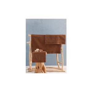 Set 3 prosoape de baie Cotton Box, 30 x 50 cm/50 x 90 cm/75 x 150 cm, 338CTN1511, bumbac, Ciocolata imagine