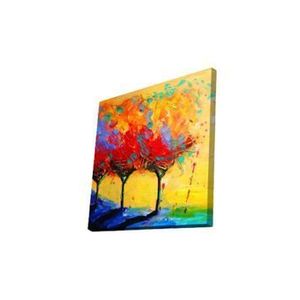 Tablou decorativ Glory, 45 x 45 cm, 887GLR1052, canvas/lemn, Multicolor imagine