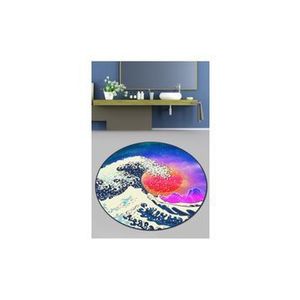 Covor de baie Chilai Home, 80 cm, 359CHL4903, poliester, Multicolor imagine