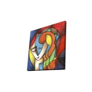 Tablou decorativ Glory, 45 x 45 cm, 887GLR1049, canvas/lemn, Multicolor imagine