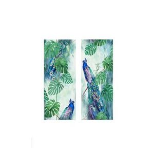 Tablou decorativ Marvellous, 2 piese, 50 x 50 cm, 537MRV5192, MDF, Multicolor imagine