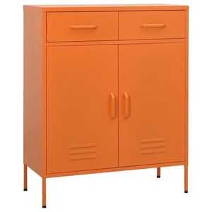 vidaXL Dulap de depozitare, portocaliu, 80x35x101, 5 cm, oțel imagine