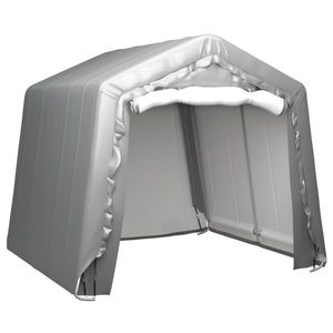 vidaXL Cort de depozitare, gri, 240x240 cm, oțel imagine