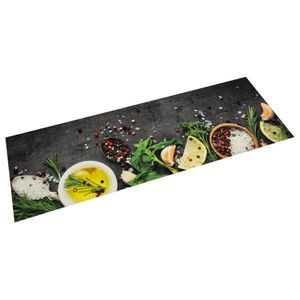 vidaXL Covor de bucătărie lavabil Spices, 45x150 cm, catifea imagine
