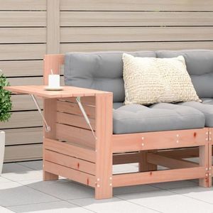 vidaXL Canapea cu cotieră de grădină, cu masă laterală, lemn douglas imagine