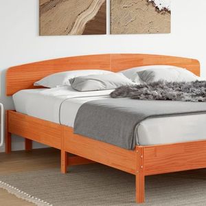 vidaXL Tăblie de pat, maro ceruit, 200 cm, lemn masiv de pin imagine