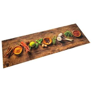 vidaXL Covor de bucătărie lavabil Spices, 60x300 cm, catifea imagine