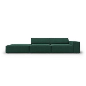 Canapea 3 locuri cotiera stanga, Jodie, Micadoni Home, BL, 262x102x70 cm, poliester, verde imagine