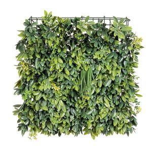 Panou verde artificial / gradina verticala artificiala Synthetic Wall Mix W-Flowers, Bizzotto, 50x50 cm, verde imagine