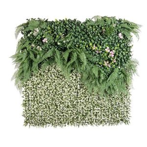 Panou verde artificial / gradina verticala artificiala Pergola W-Flower, Bizzotto, 100x100 cm, verde imagine