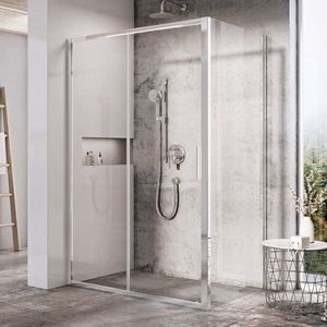 Uşă de sticlă pentru cabina de duş 80 cm imagine