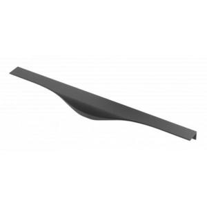 Maner metalic aplicat pentru mobilier, model MOLINA, stil modern/minimalist, lungime totala = 796 mm, finisaj negru mat imagine