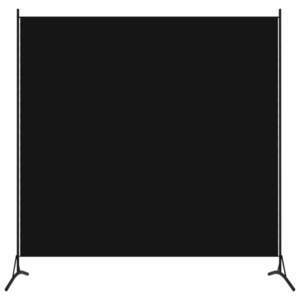 vidaXL Separator de cameră, negru, 175x180 cm, textil imagine