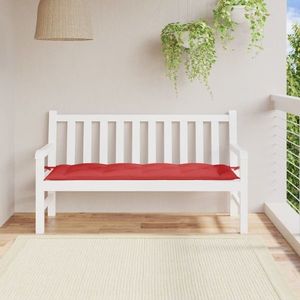 vidaXL Pernă bancă de grădină, roșu, 150x50x7 cm, material oxford imagine