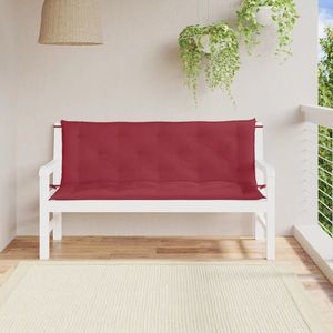 vidaXL Perne scaun de terasă, 2 buc, roșu vin, țesătură Oxford imagine