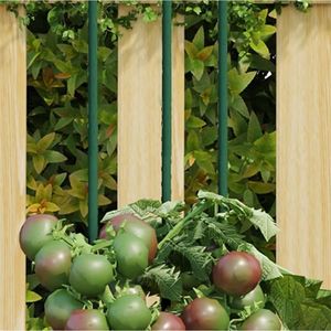 vidaXL Țăruși pentru plante de grădină, 30 buc., verde, 115 cm, oțel imagine