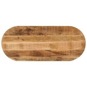 vidaXL Blat de masă oval, 110x40x3, 8 cm, lemn masiv mango brut imagine