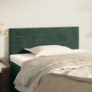 vidaXL Tăblie de pat, verde închis, 80x5x78/88 cm, catifea imagine