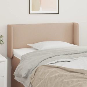 vidaXL Tăblie pat cu aripioare cappuccino 83x16x78/88 cm piele eco imagine